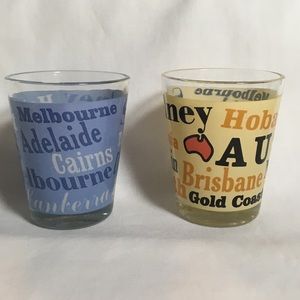 Australian souvenir shot glasses ~ Barware